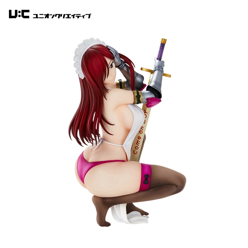 

Stock Original Union Creative FAIRY TAIL Erza Scarlet Armor of Temptation Anime Figure Collectible Model Statuette Ornament Gift