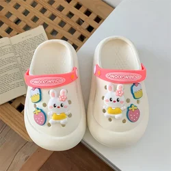 Pantofole estive per bambini EVA Cartoon Rabbit Pink White Blue Yellow pantofole da interno per bambini Home infradito antiscivolo regalo per ragazza