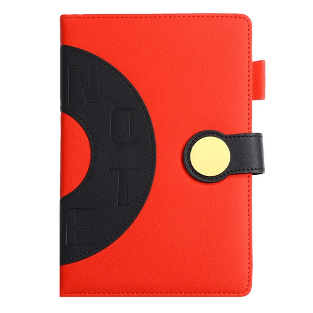 

English 2026 Schedule Planner Notepad 12 Months Wear-resistant 365 Days Efficiency Notebook Thick Paper PU Leather Cover