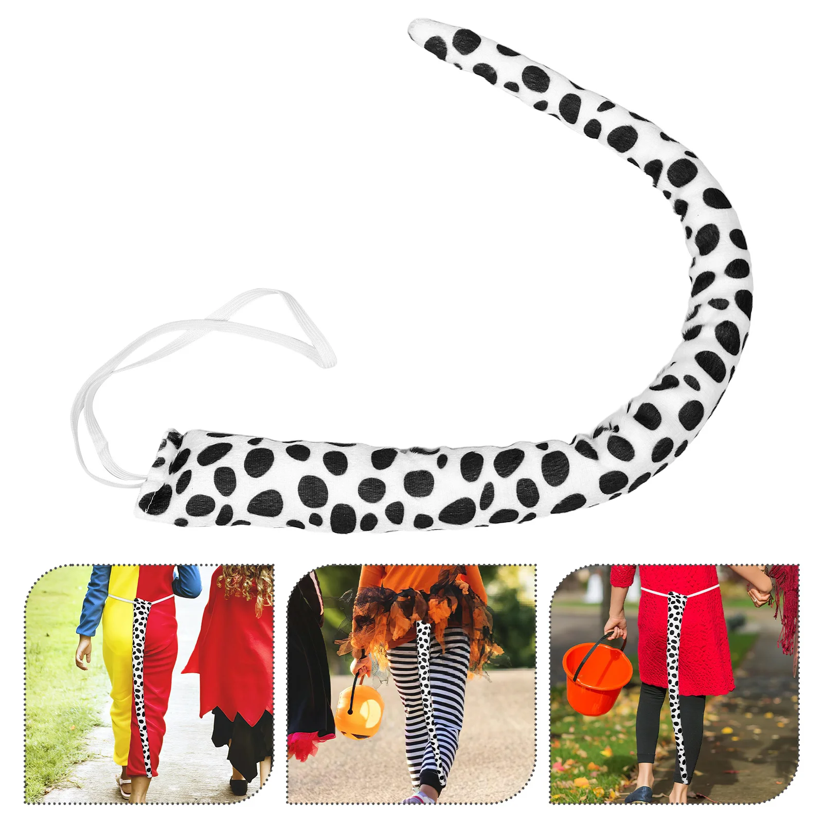 

1pcs Animal Tail Decoration Fabric Dog Cosplay Costume Accessory For Halloween Party Role Play Faux Tail Prop For Kids Adults