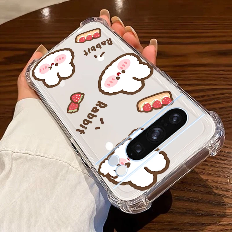P ixel 8 Pro Cute Little Animal Transparent Phone Case For Google Pixel 9Pro 9 6 7A 8A 6Pro 8Pro 8 7 9ProXL 7Pro 6A Cover