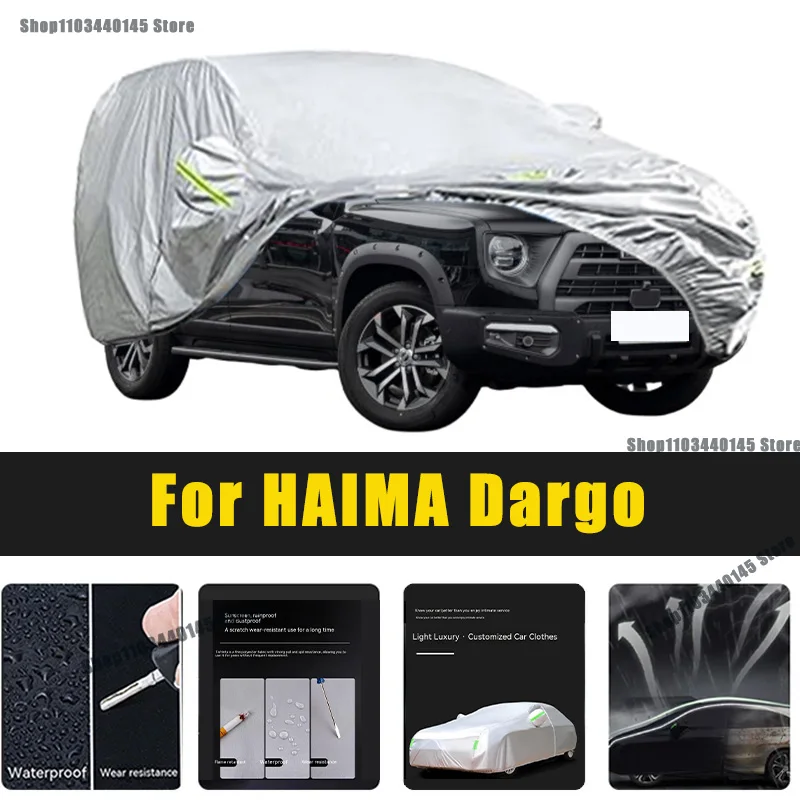 

Full Car Covers Outdoor Sun UV Protection Dust Rain Snow Oxford cover Protective For HAIMA Dargo Accessories