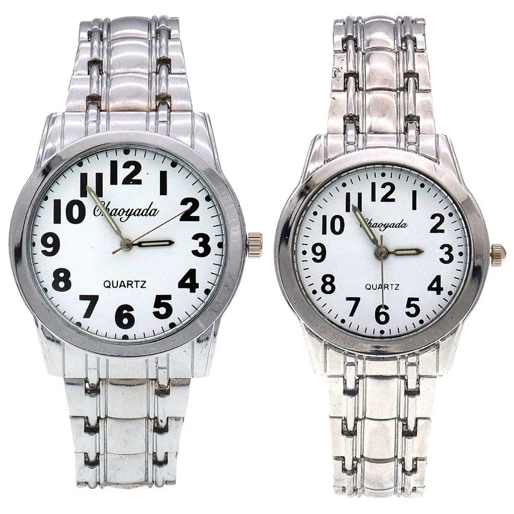 Fashion Couple Quartz Wristwatch Luxury Women Stainless Steel Quartz Wrist Watches Women Business Casual Wristwatches