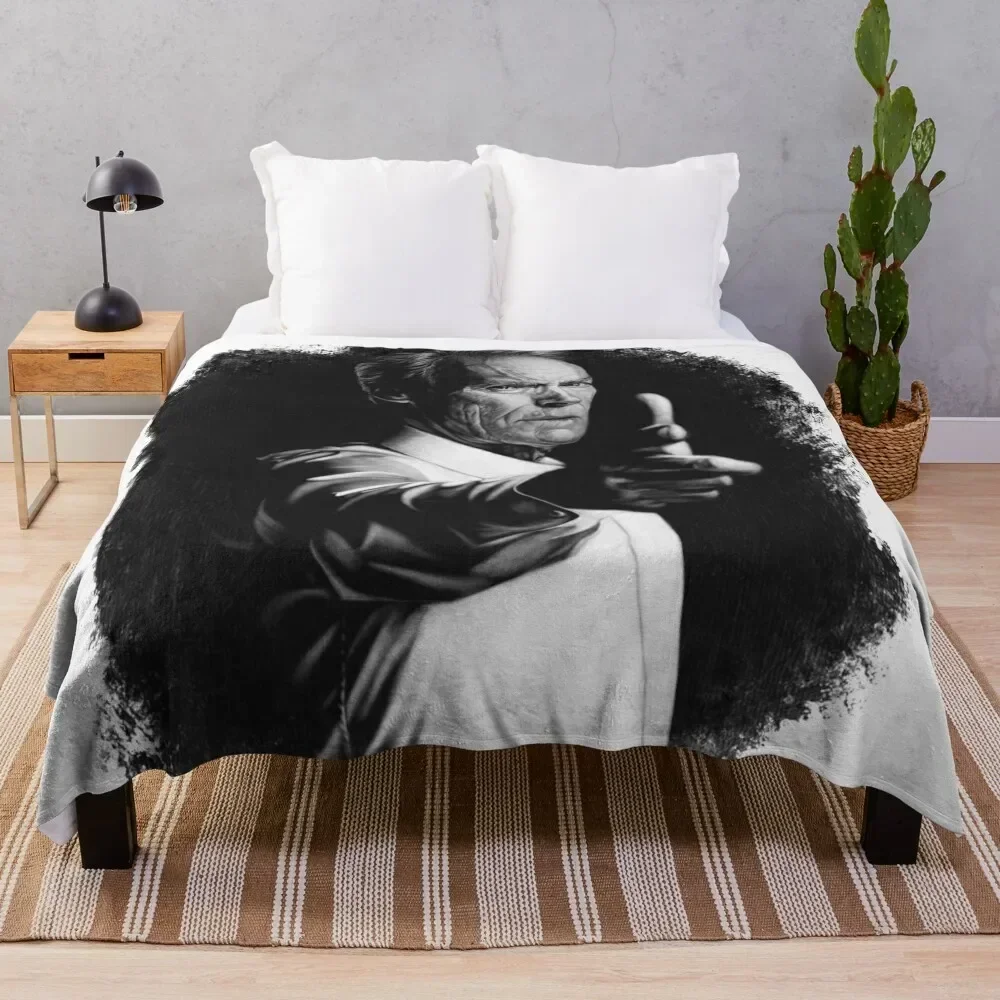 

Clint Eastwood art Throw Blanket Luxury St Multi-Purpose Flannels Blankets