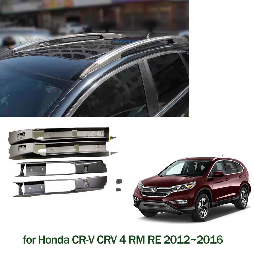 Car Roof Rack Cover for Honda CR-V CRV 4 RM RE 2012~2016 2013 Luggage Bar Rail End Shell Cap Trim Shell Plug Part Accessories