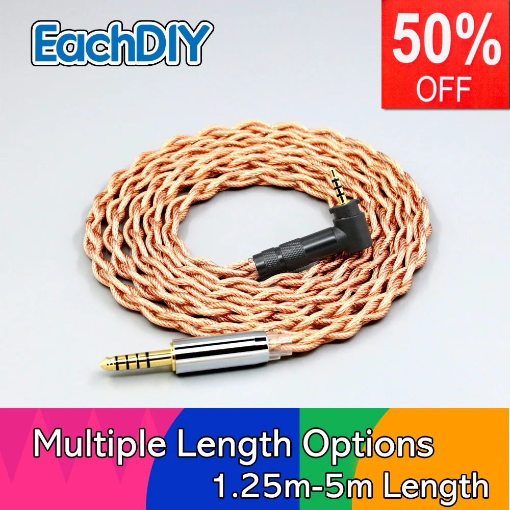 Graphene 7N OCC Shielding Coaxial Sleeve Earphone Cable For Fostex T50RP 50TH Anniversary RP Stereo Headphone LN008490