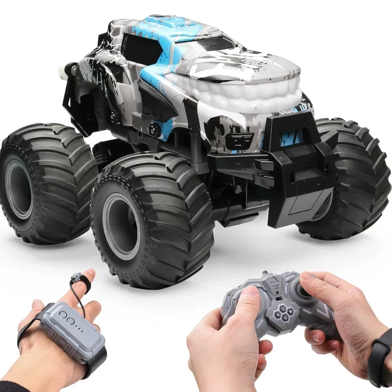 

2.4G Remote Control Car Children Toys RC Cars Toys For Boys High Speed Rocking Spray Off Road Stunt Dance Electric Vehicle Gift