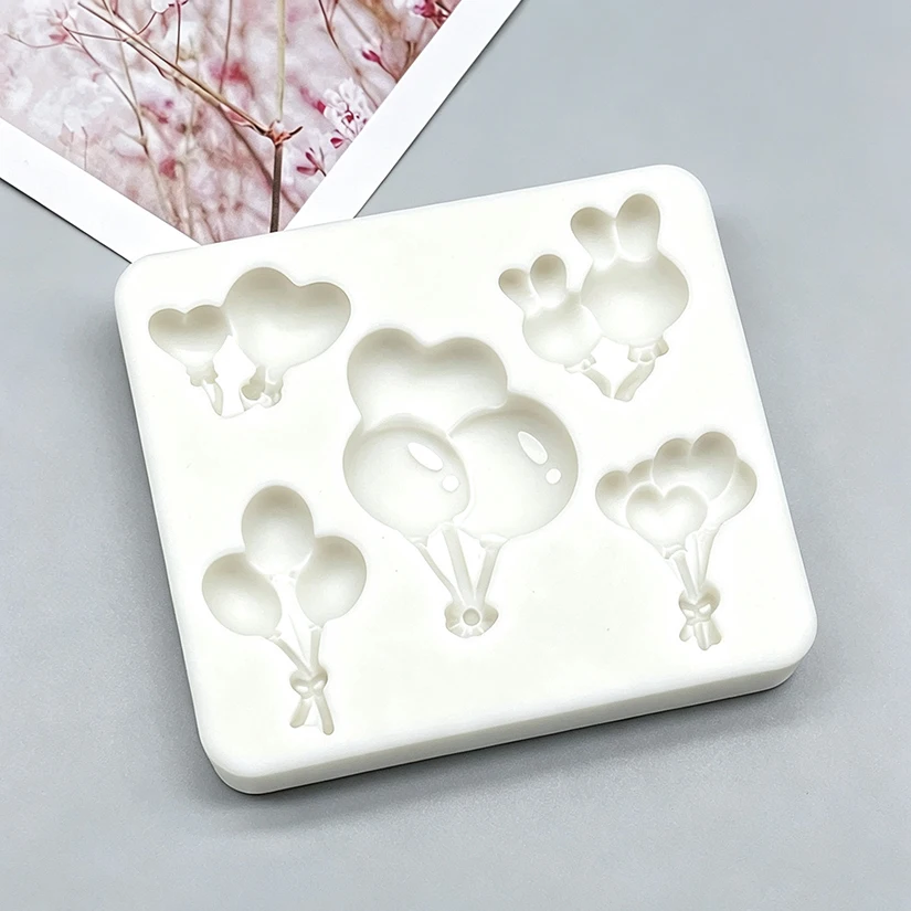 Herz Ballon Design Silikon Sugarcraft Form Harz Werkzeuge Cupcake Backform Fondant Kuchen Dekorieren Werkzeuge – Detail 4