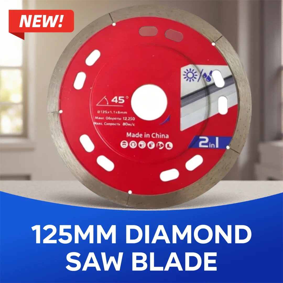 125mm Dry Cutting Diamond Saw Blade Hot Press Sintered Ceramic Marble Granite Porcelain Tile Cutting Disc