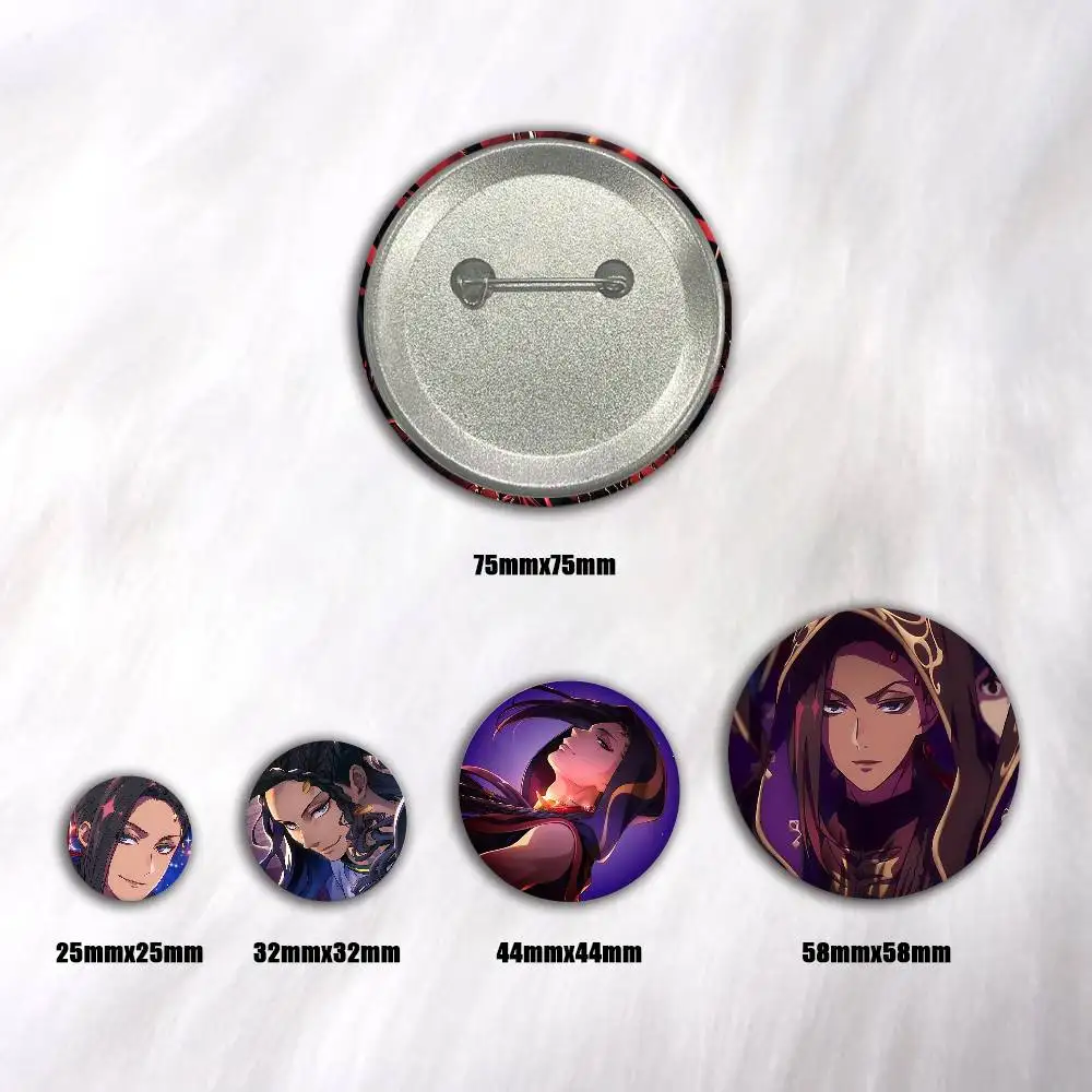 A-Characters J-Jamil Viper-r Art Badges Button Round Creative Pin Brooch Badge Bag Decor Accessories Fans Collect Friends Gifts