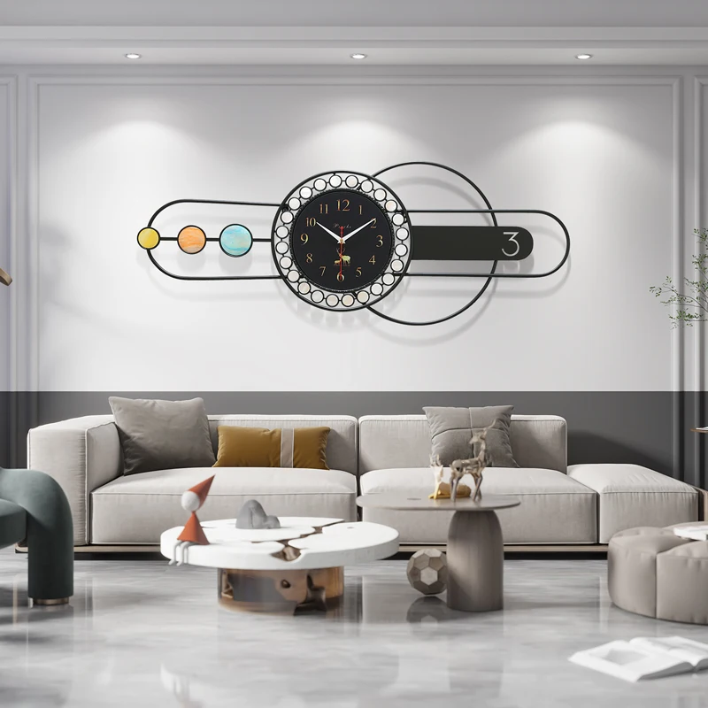 Silent Kitchen Large Wall Clock Modern Design Electronic Decorative Wall Clock Living Room Watches Horloge Murale Home Decor