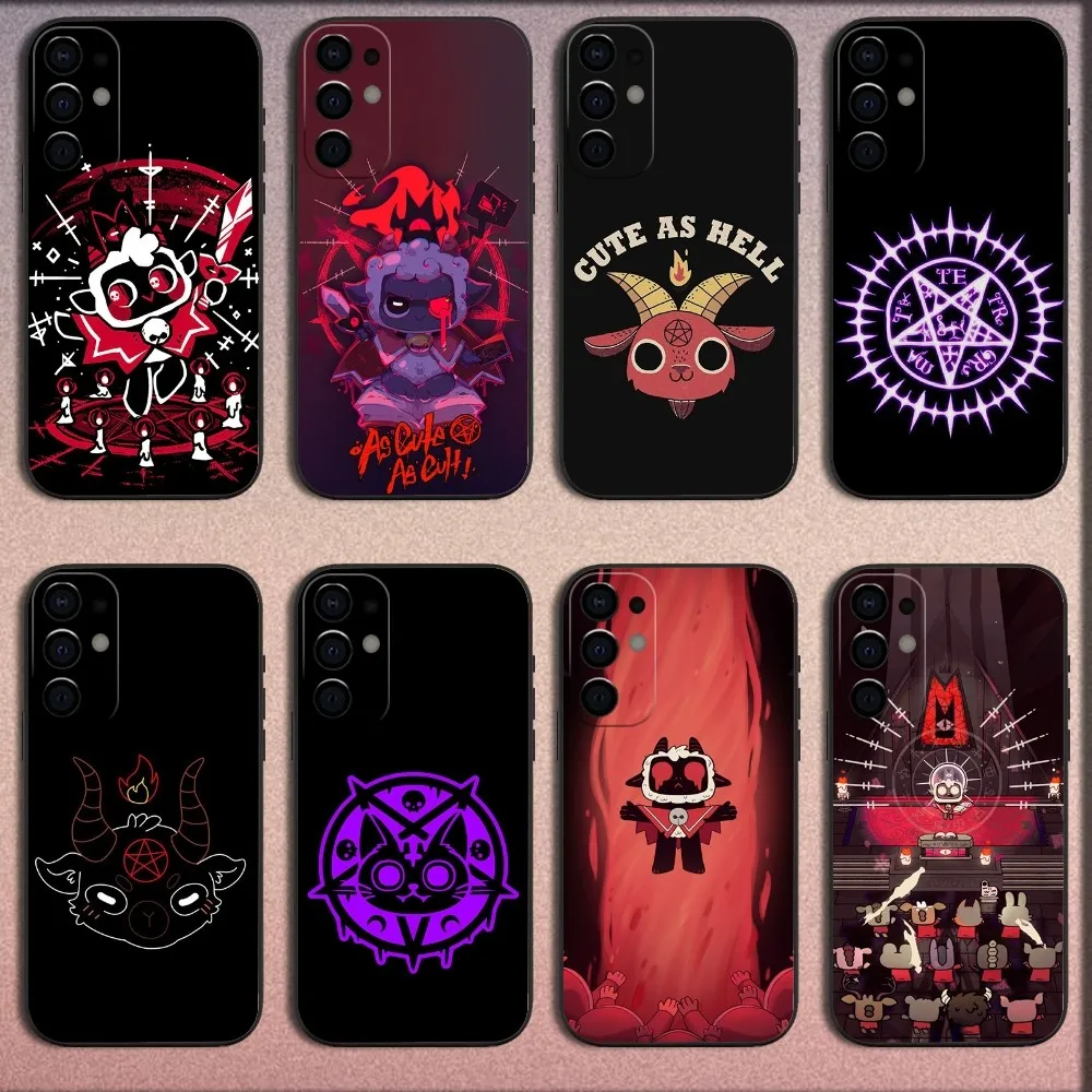 

Game C-Cult Of The Lamb Phone Case For Samsung S25,S24,S21,S22,S23,S30,Ultra,S20,Plus,Fe,Lite,Note,10,9,5G Black Soft Cover