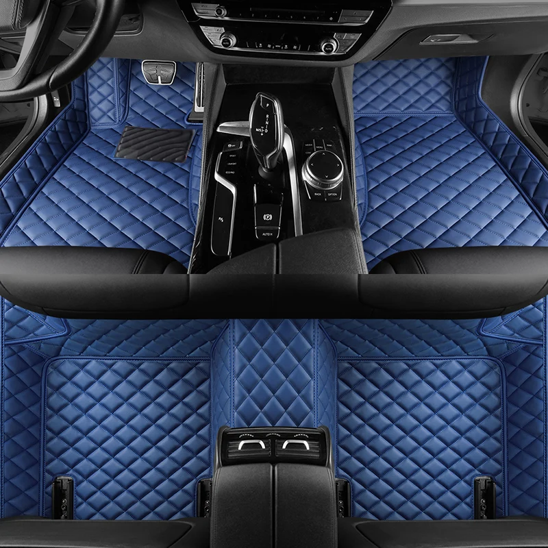 

YUCKJU Leather Car Mats For Mercedes Benz All Models E class GLK GLC S600 400 SL W212 W211 SLK Accessories Automotive Carpet