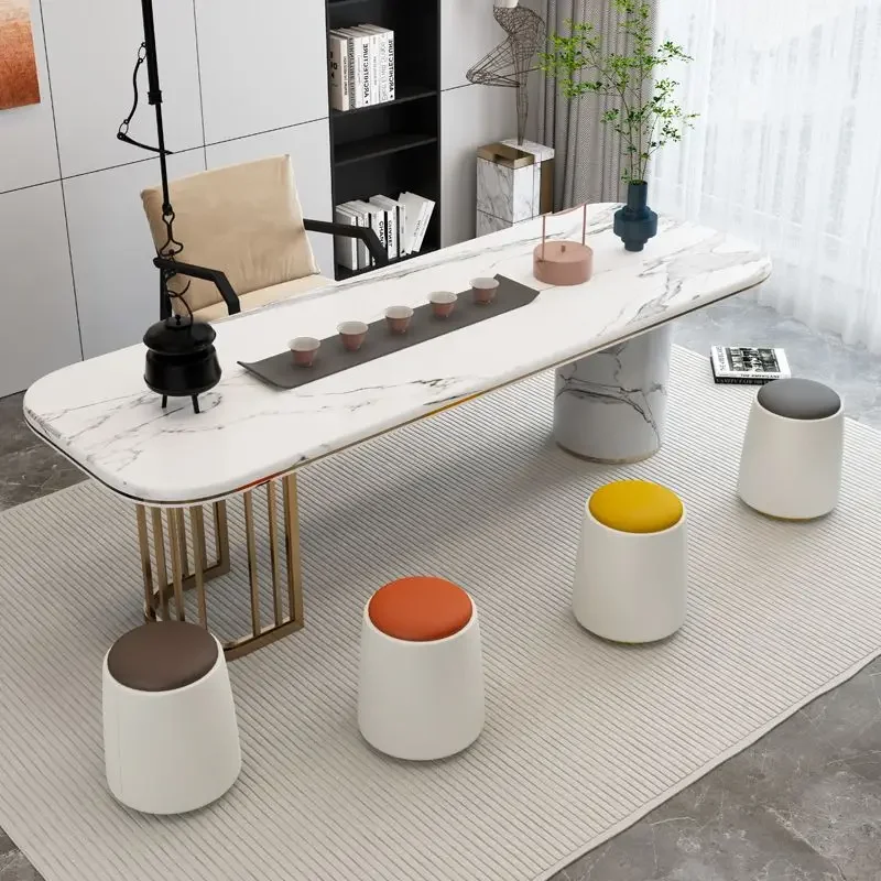 

Modern Light Luxury Living Room Tea Table Simple Stools Bedroom Balcony Comfortable Stool Home Shoe Changing Stool Makeup Stools