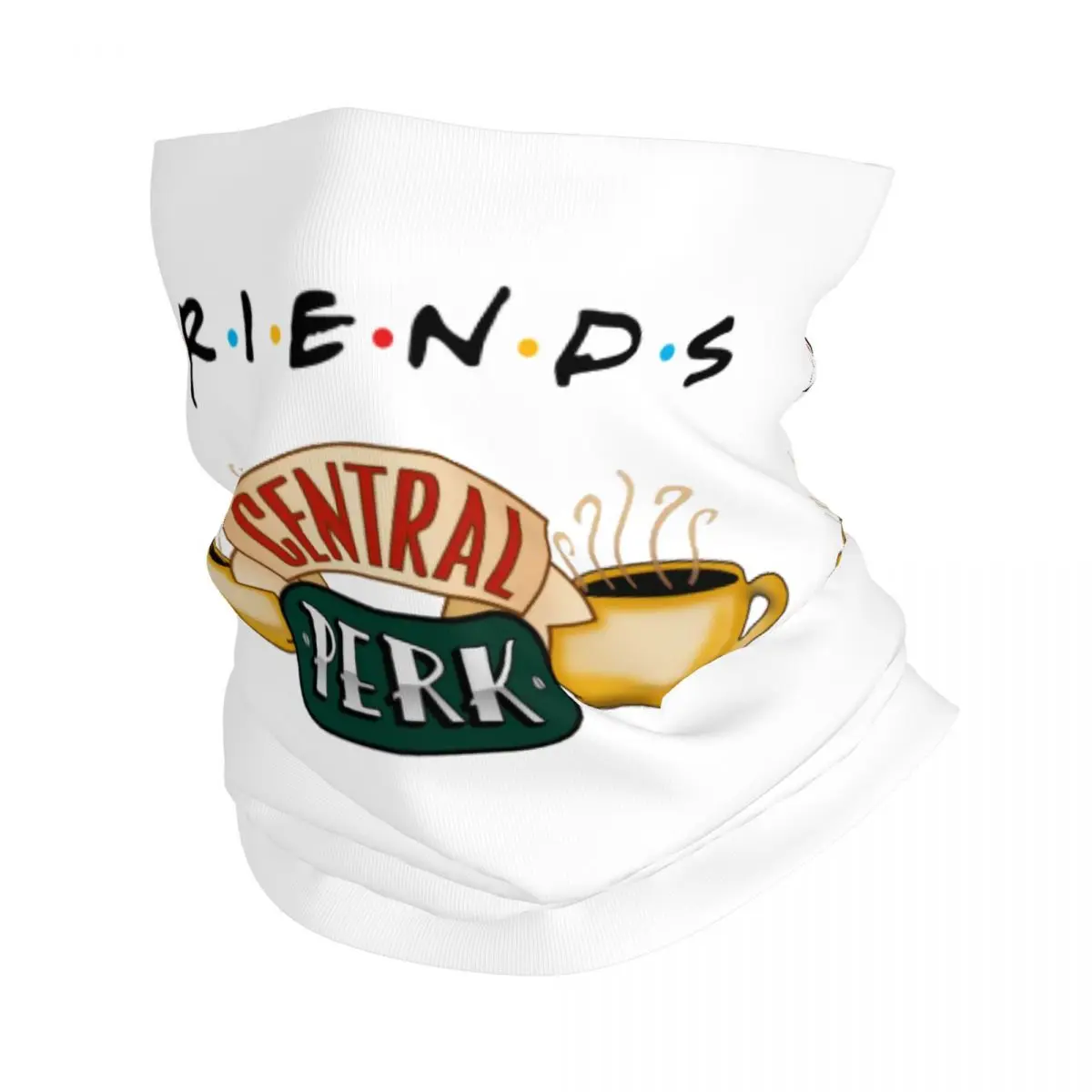 Custom Friends Logo Winter Headband Neck Warmer Women Men Hiking Cycling Tube Scarf Classic TV Show Face Bandana Gaiter