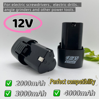 12V 2.0/3.0/4.0Ah Universal Rechargeable Lithium Battery for Electric Screwdriver Electric Drill Mini Angle Grinder Power Tools