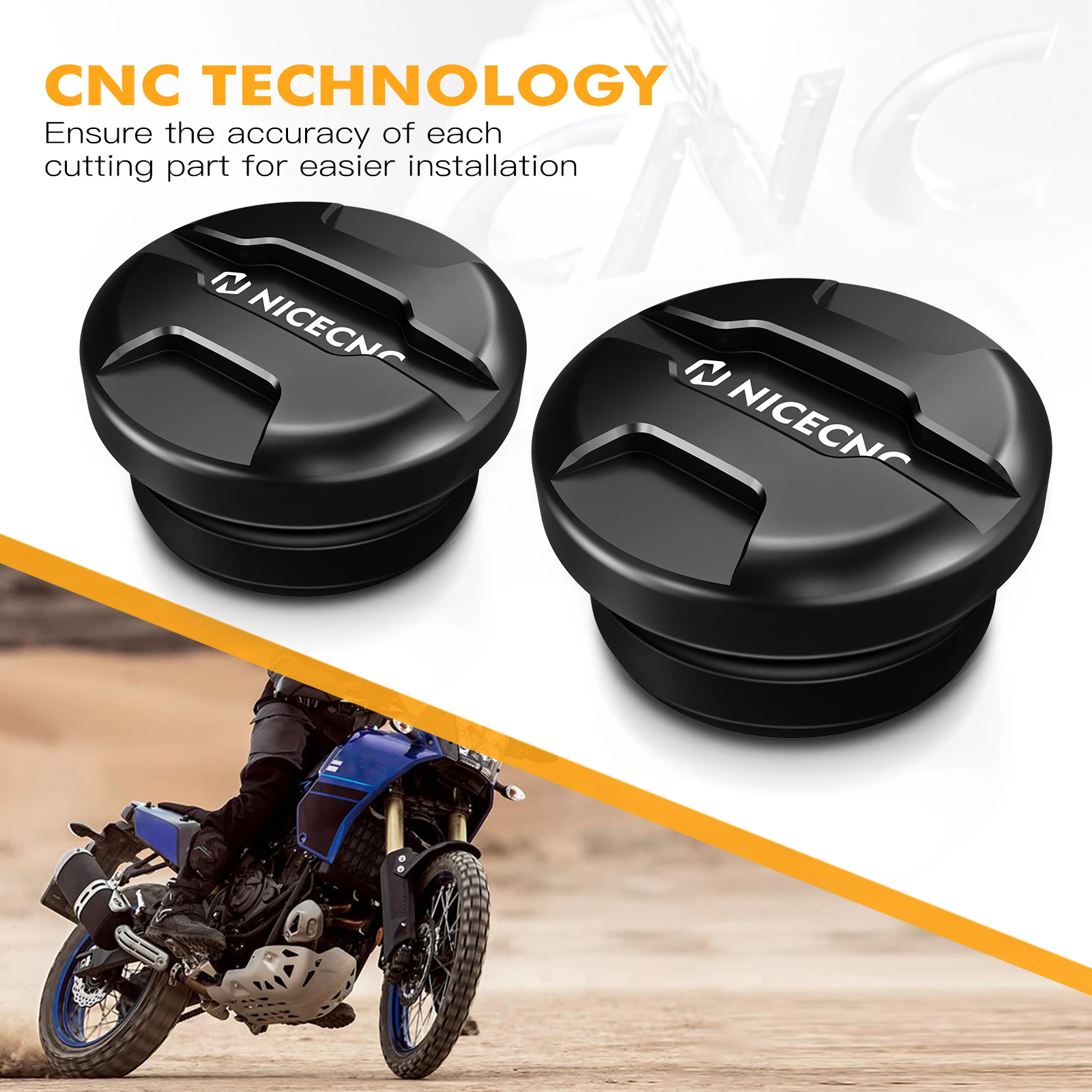 Untuk Yamaha Tenere 700 XTZ 700 2019-2024 penutup lubang rangka motor topi Plug Tenere 700 World Raid 2022 T700 Rally 2020-2024