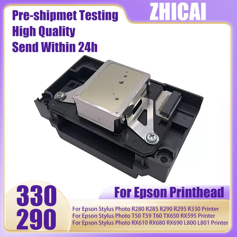 F180000 Printhead For Epson Stylus Photo R280 R285 R290 R295 R330 T50 T59 T60 TX650 RX595 RX610 RX680 RX690 L800 L801 Printer