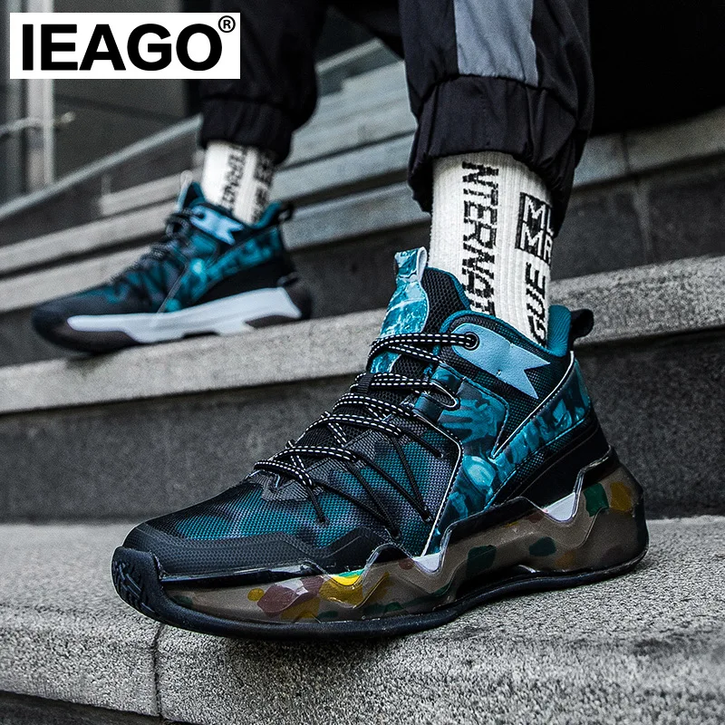 

IEAGO Men's Casual Basketball Shoes Sport Cushioning Non-Slip Gym Training Athletic Women's Sneakers