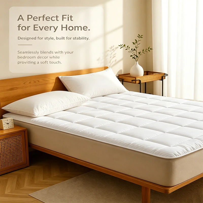 360-GSM Thin Mattress Protector Lightweight Breathable Dustproof Bedding Protection Topper Jac Penal Mattress Cover