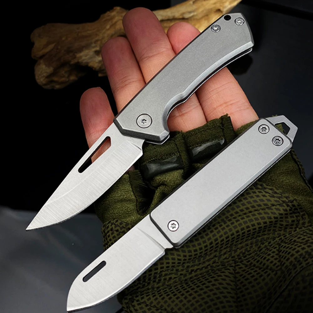 New Refined All Steel Integrated Folding Knife for Outdoor Camping  Unboxing, Portable Pocket, Sharp Blade, Hand Polished Blade