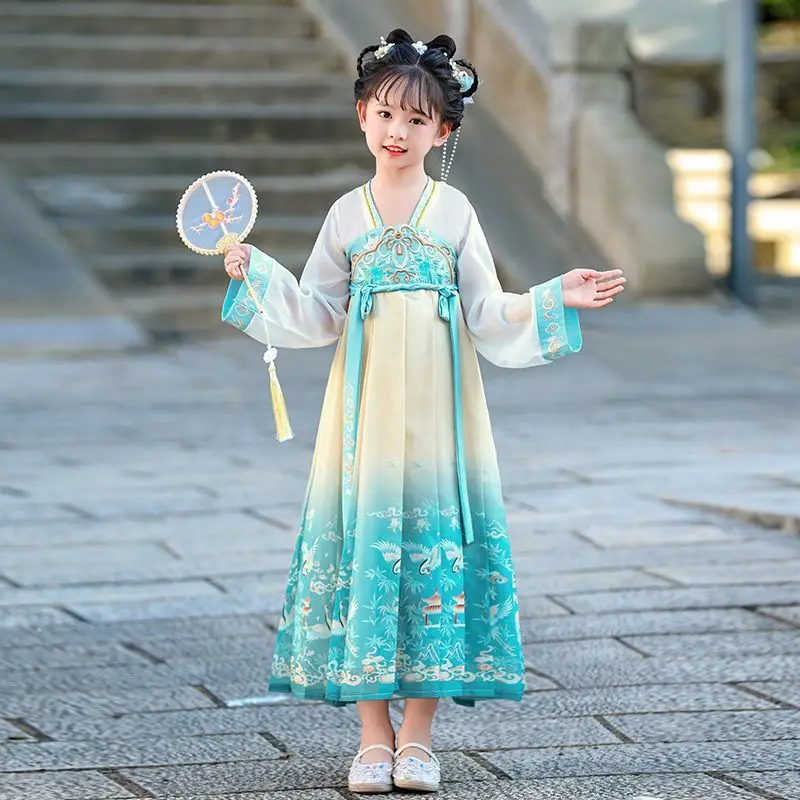 전통 중국 빈티지 의류 어린이 소년 소녀 한복 드레스 탕복 할로윈 코스프레 의상 공연 의류