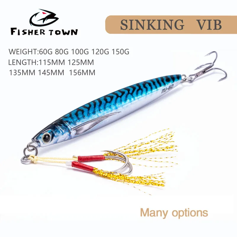 2022 Sea fishing Metal Jig  80g 100g Fishing Lure Weights Bass Fishing Bait Tackle Trout Jigging Lure Jigs Saltwater Lures