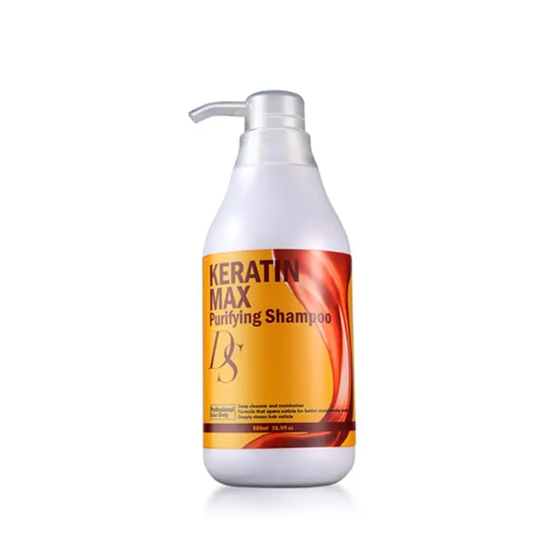 

DS Max Brazilian Keratin Treatment 500ML Purifying Shampoo Deep Cleaning Hair Before Straighten Hair Care Salon Products