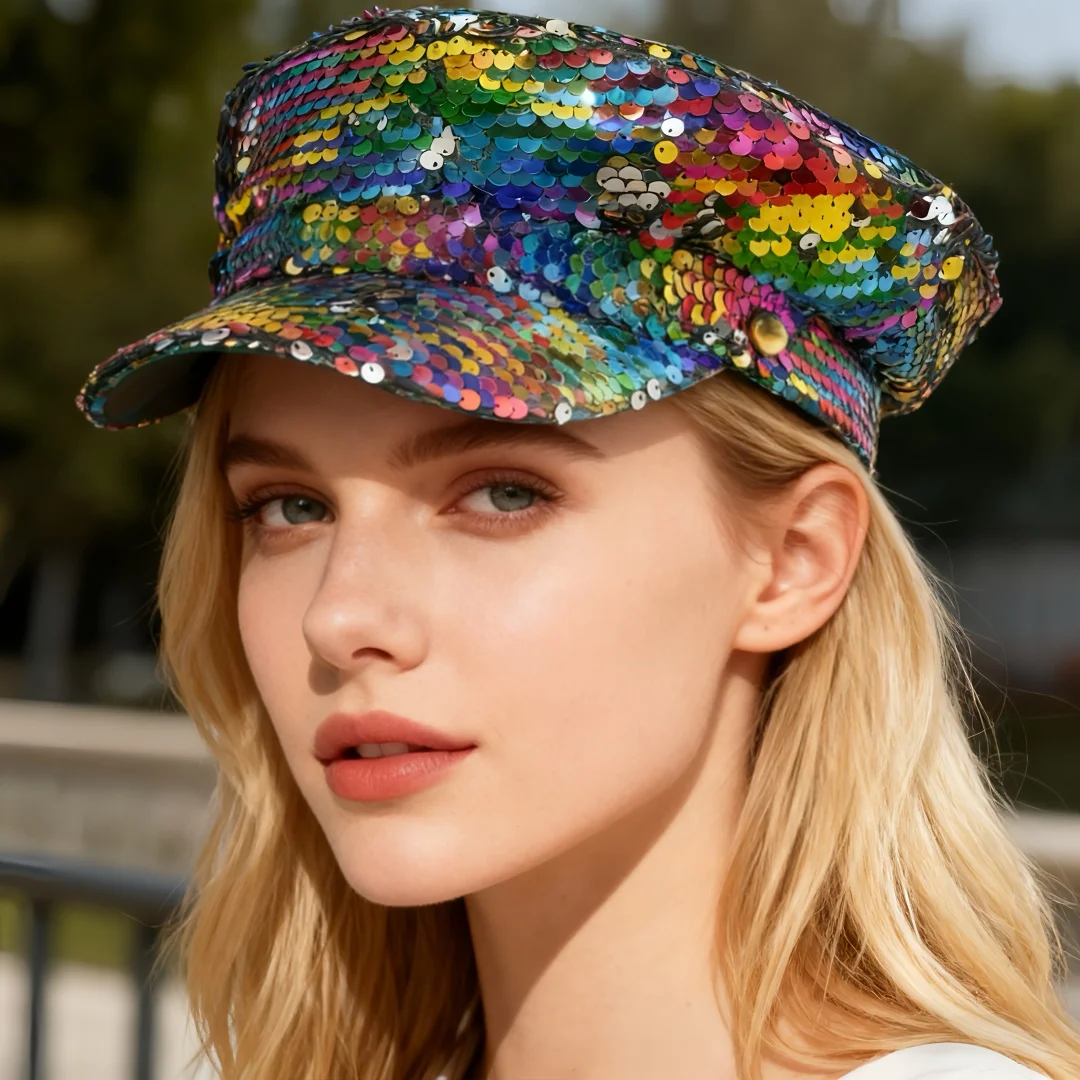 

Карнавальная шляпа для взрослых, шляпа капитана со стразами для Burning Man, женские аксессуары для косплея