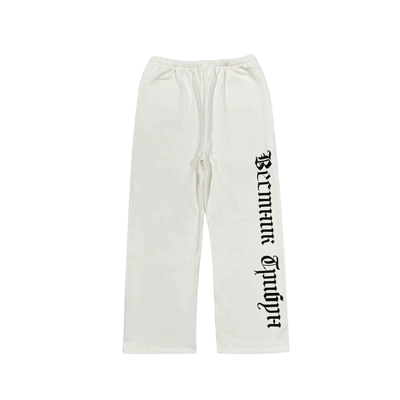 Cozy Kanye Vultures2 Fleece Joggers, Soft Velvet Warm Sweatpants for Men, Elastic Waist and Stylish Design
