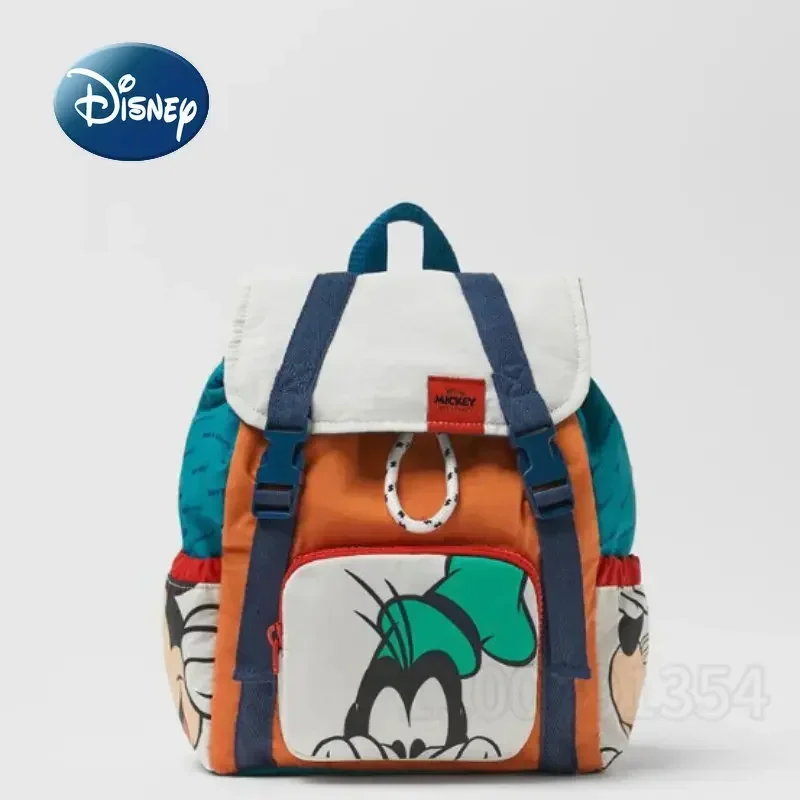 Disney's Original New Children's Schoolbag Cartoon Cute Children's Backpack Luxury Brand Drawstring Fashionable Boy's Backpack