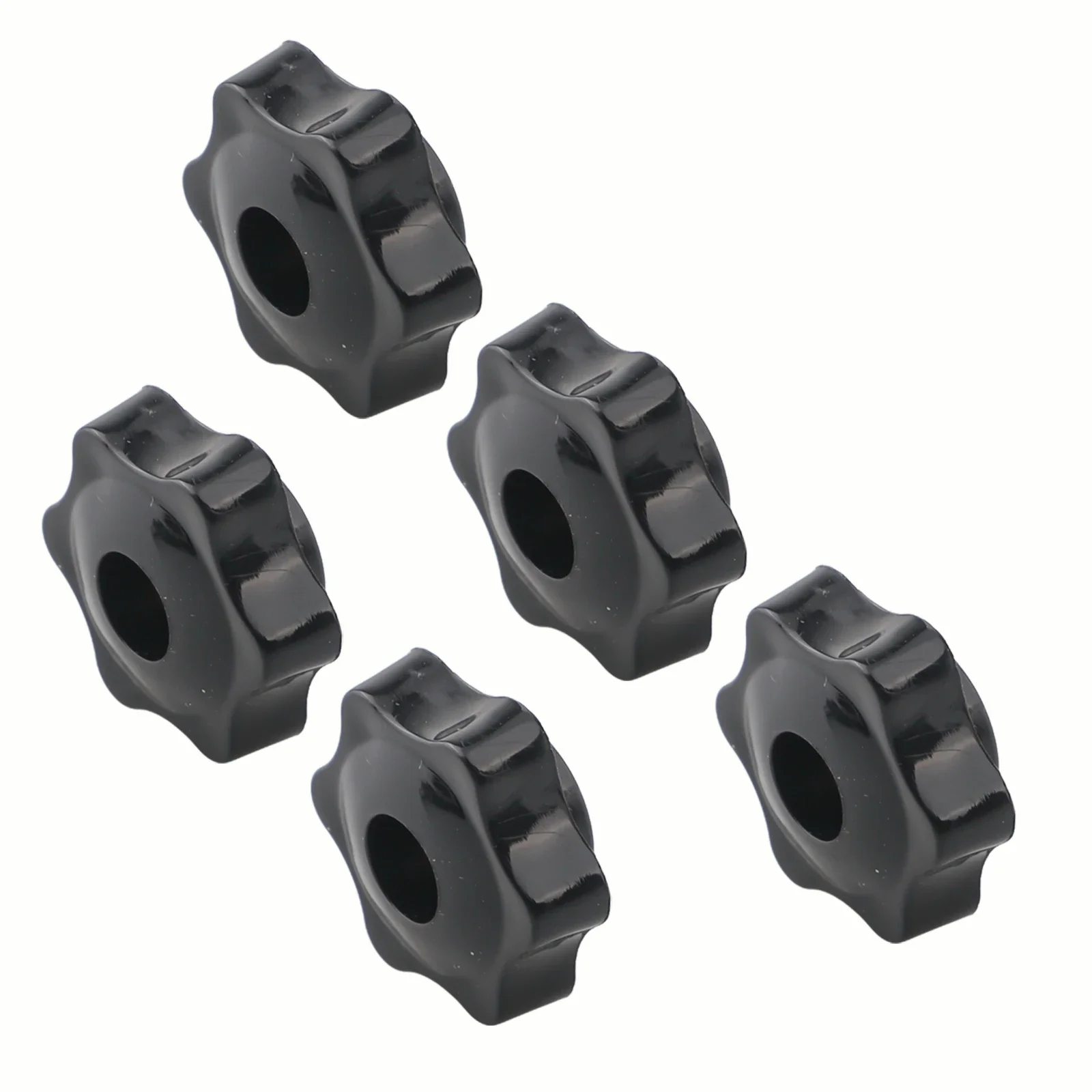 For Furniture For Fitness Equipment Threaded Clamping Nuts Star Grip Nuts Black Manual Adjustment Rust Resistant