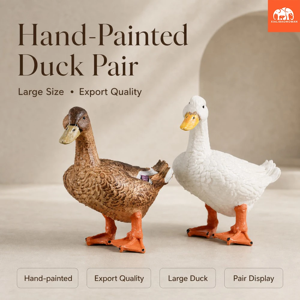 Simulationsmodell Gans & Ente Tierfigur Großer Löwenkopf Gänse Geflügel Kreatur Spielzeug Actionfiguren PVC Miniatur Spielzeug Geschenk