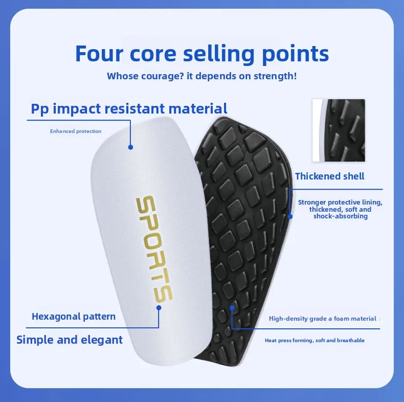 Thickened Breathable Football Shin Guards with Sleeves for Outdoor Sports Training and Impact Protection Wholesale