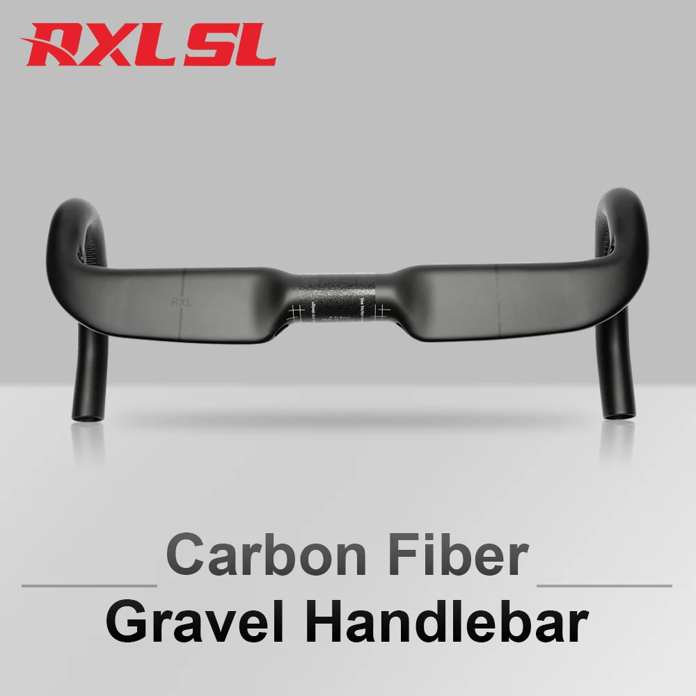 

RXL SL Carbon Fiber Gravel Handlebar Road Bike handlebar 31.8 Internal Routing carbon Drop Bar Bicycle Handlebar 400/420/440mm