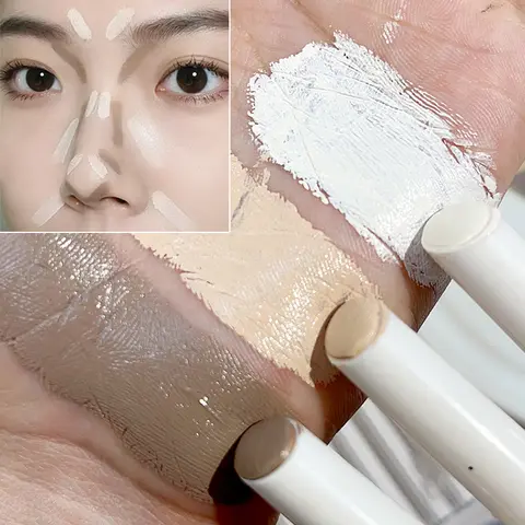 방수 컨실러 펜슬 브론저 및 하이라이터, 얼굴 흉터, 여드름 커버, 컨투어 스틱, 지속되는 부드러운 보습, 브라이트닝 페이스