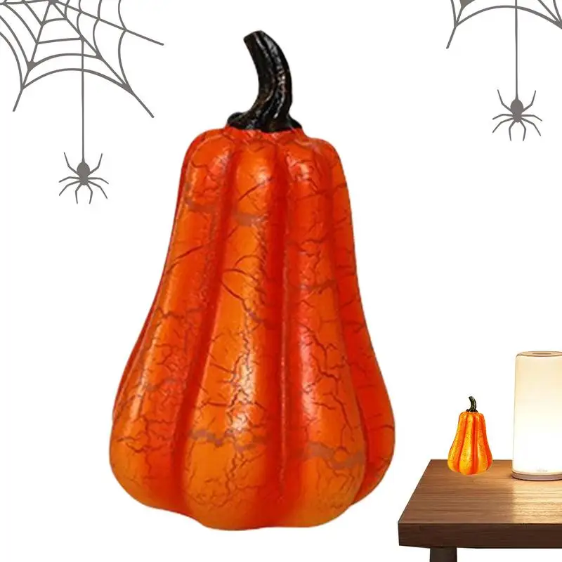 Halloween Light Up Pumpkin Battery Operated Pumpkin Decorations Cracked Design Pumpkin Decorations For Entrance Holiday