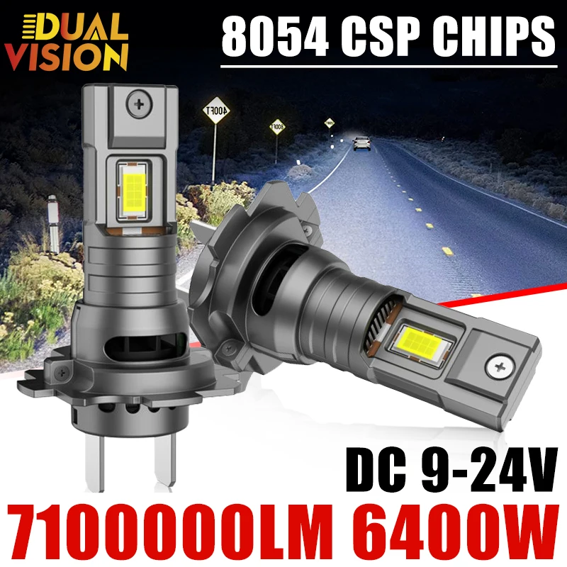 

Светодиодный H7 CANBUS Автомобильная фара 6400 Вт Высокая мощность CSP Автоматическая лампа Мини Беспроводной прожектор Турбовентилятор Противотуманная фара Светодиодная фара Plug&Play 12 В