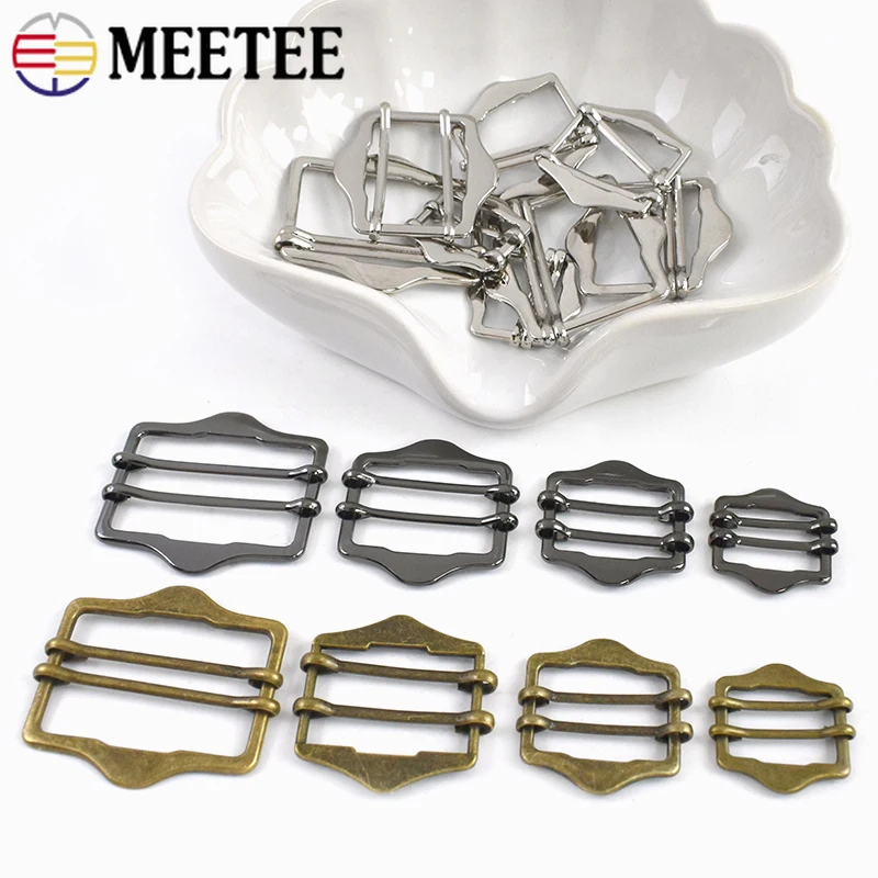 

5/10/20Pcs 20-40mm Metal Buckles Bag Strap Belt Sling Tri-Glide Slider Clasp Garment Waistband Adjsut Buckle Hardware Accessory