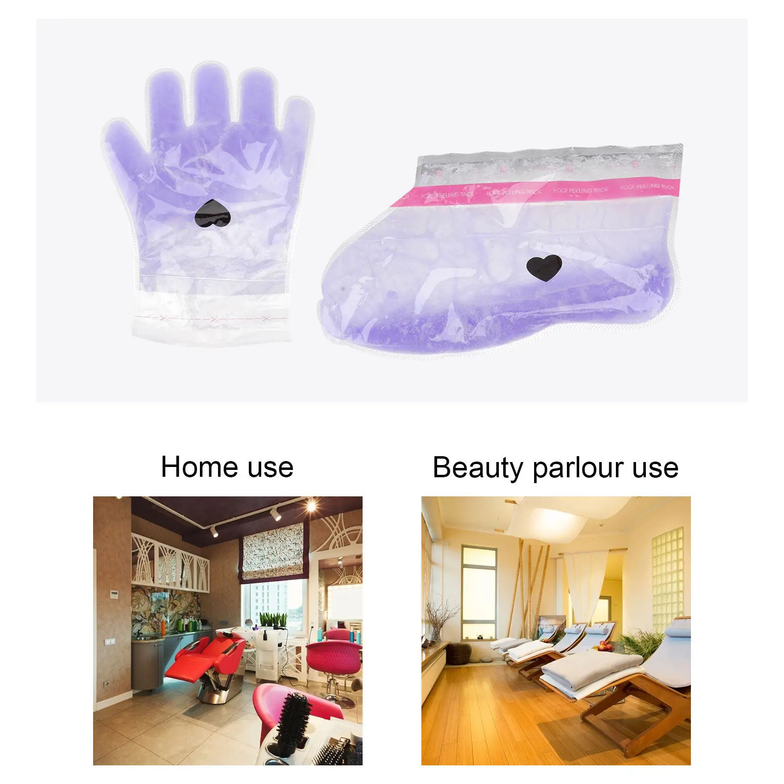 2Pairs Hand Wax Feet Wax Cover Lavender Paraffin Therapy Durable Convenient Spa Beauty Care Film Nourishing Foot