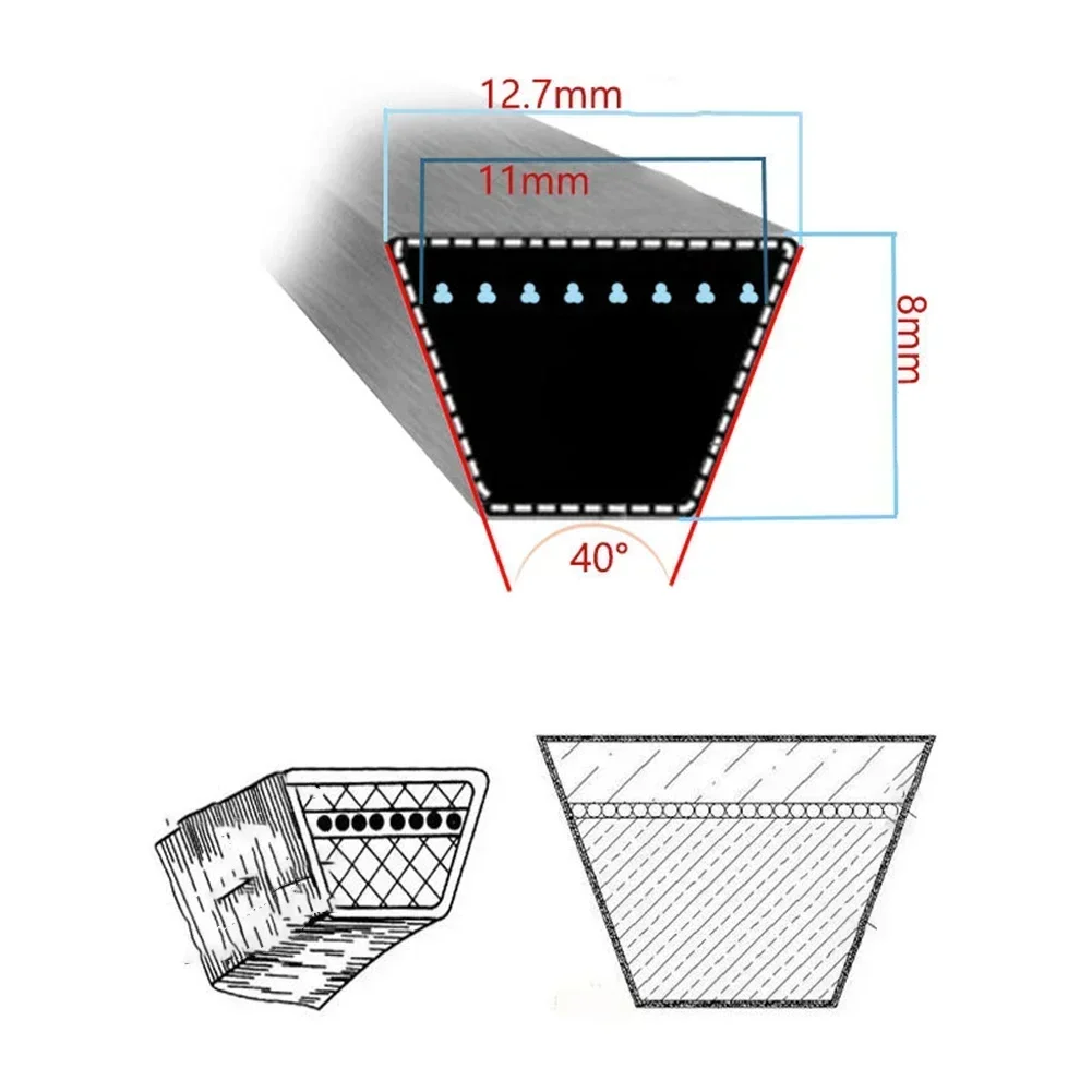 Replacement Belt for Toro Lawn Mowers 1154971 1331167 ZX5400 ZX5420 ZX5450 MX5480 54 Inch Deck Compatible 5/8 x 176 Belt