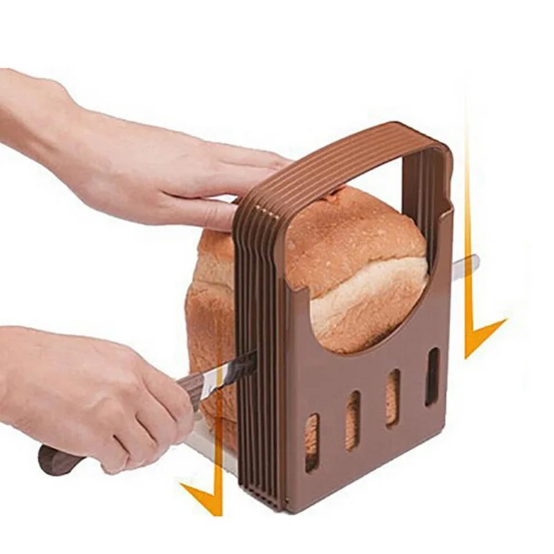 

Plastic Folding Toast Slicer Cake Dim Sum Cutter Household Bread Baking Auxiliary Slicer Bread Slicer Kitchen Baking Gadget