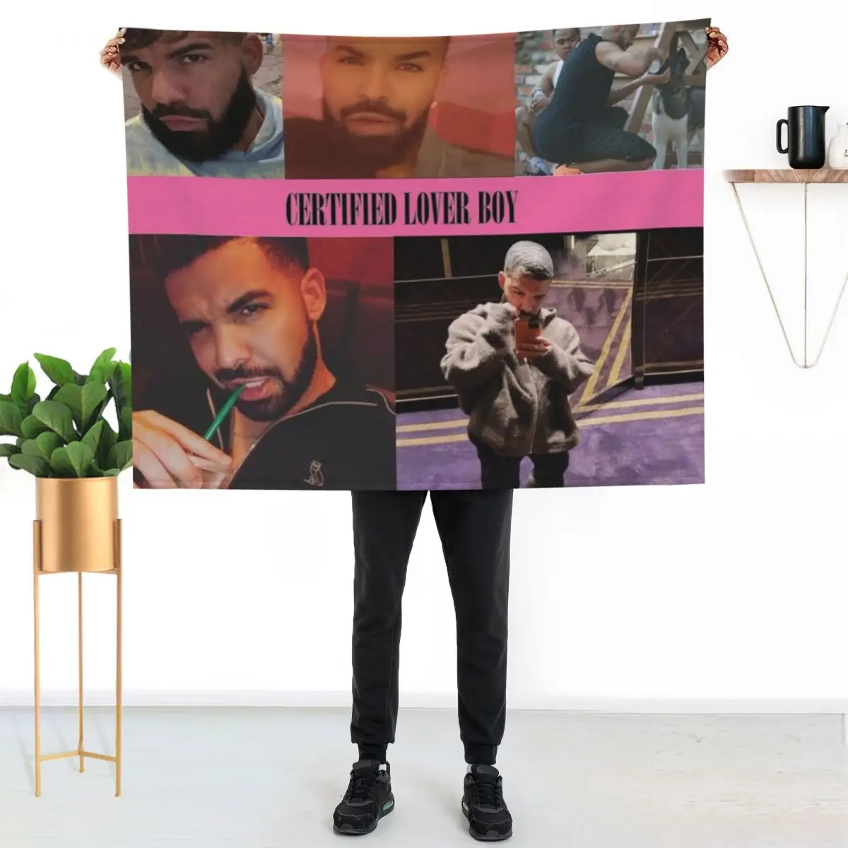

BBL DRAKE TAPESTRY Throw Blanket Cozy Microfiber Throw Blanket for Home Bedroom
