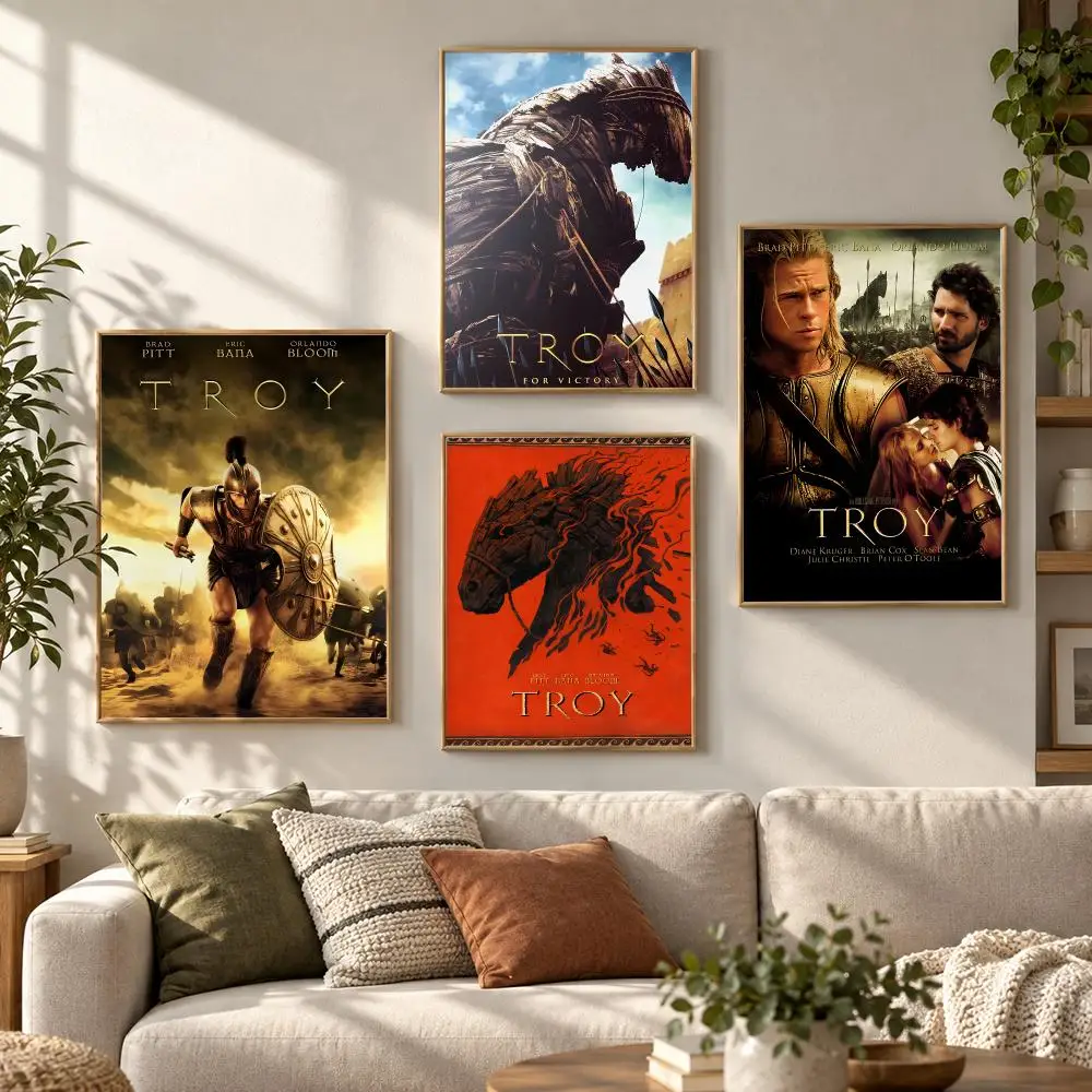 Troy Classic Movie TV Series 80s 90s Retro Fan Visual Poster Contemporary Wall Art Print for Bedroom & Living Room, Unframed