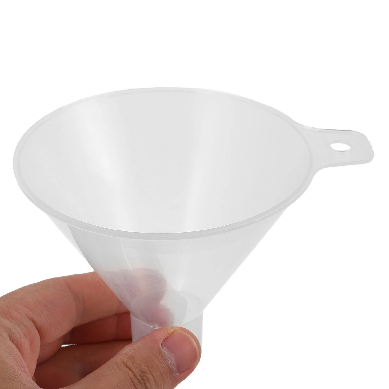 

Plastic PP 100mm Wide Mouth Flat Bottom for Powder Reagent Filling Scientific Filling Funnel Lab Scientific Clear