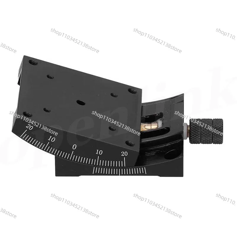 X-axis Angle Tilt Slide Manual Radian Precision Fine-tuning Displacement Platform Positive and Negative Adjustment Goniometer