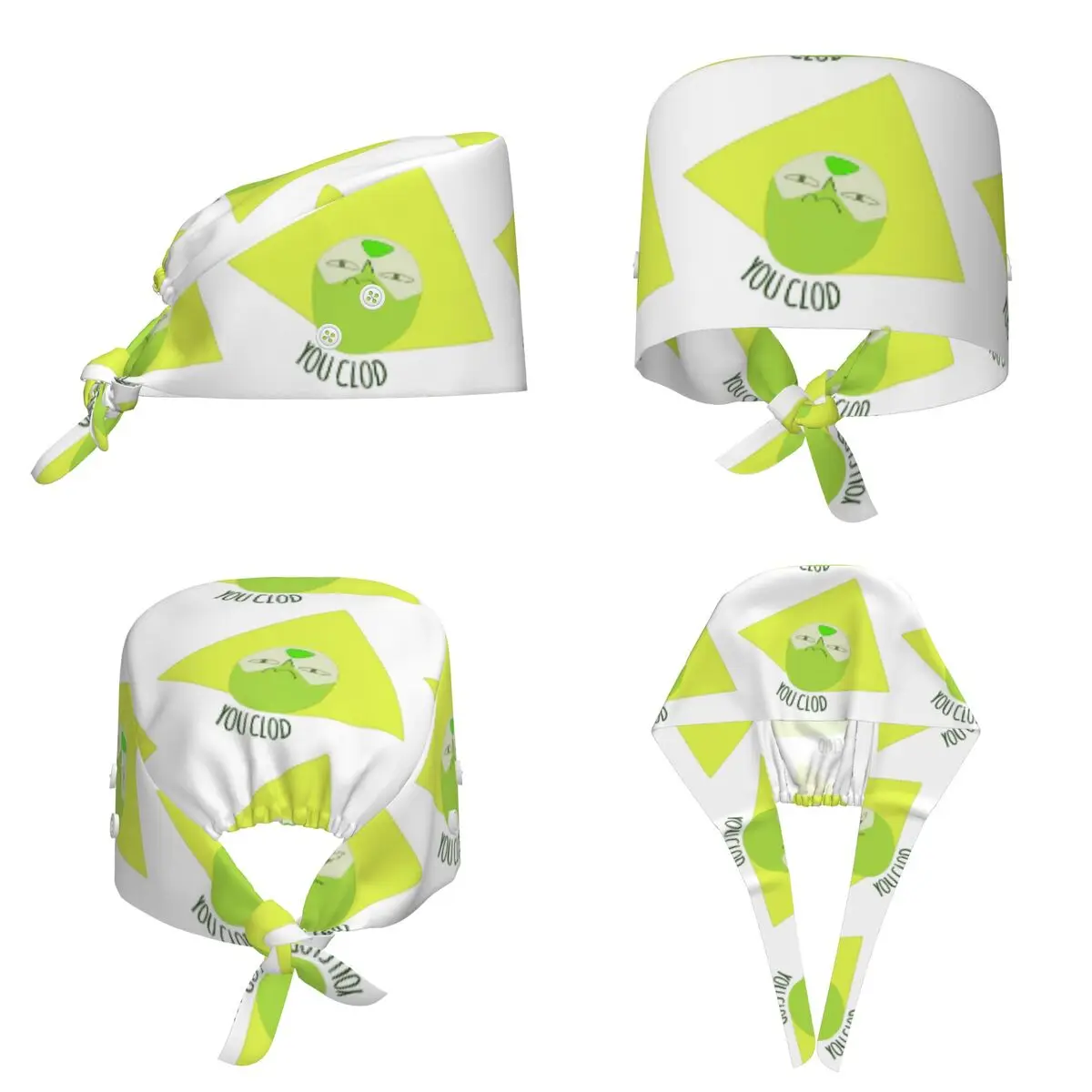 Gorro Quirúrgico Ajustable You Clod Peridot Steven Universe para Hombres y Mujeres, Gorro de Enfermería para Dentistas