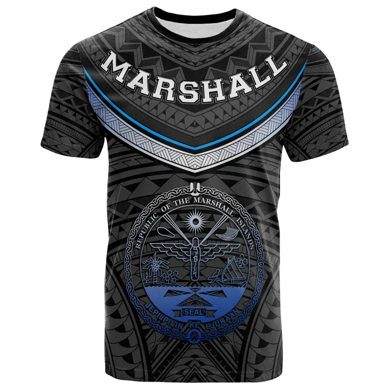 

Hawaiian Islands 3D Printed T Shirt For Men Summer Crew Neck Short Sleeves Tops Oversized Tees Streetwear Polynesian T-shirt