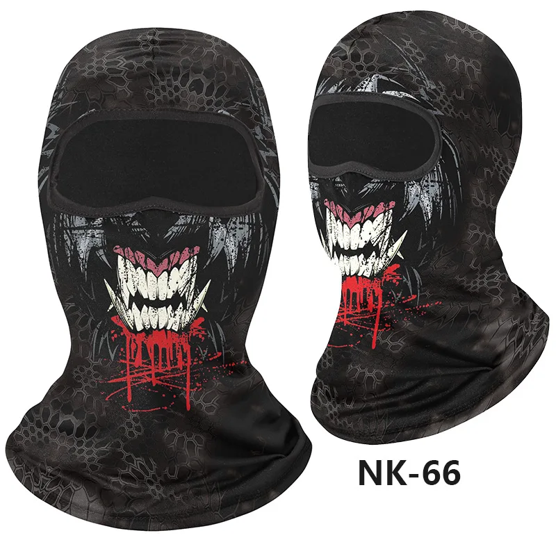 Summer Men Balaclava Motorcycle Bicycle Biker Full Face Cover Skull Bandana Sport Scarf Breathable Riding Neck Gaiter Venom Mask