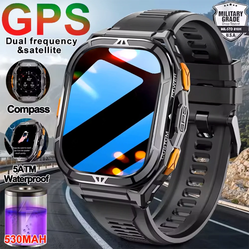 

For HUAWEI Original Premium GPS Smartwatch Ultra HD AMOLED Display Built-in GPS BTCall 5ATM Waterproof Heart rate Smart Bracelet